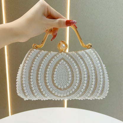 Women's Pearl & Diamond Shoulder Bag