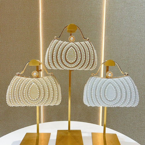Women's Pearl & Diamond Shoulder Bag